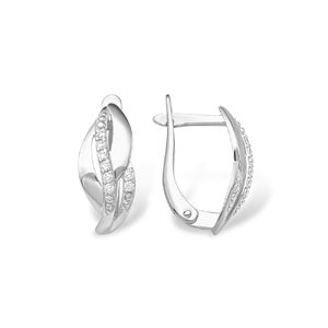 Серёжки Английские Фианит