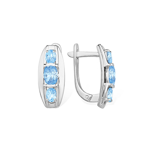 Серёжки Английские Фианит