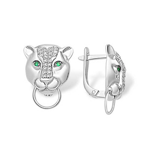 Серёжки Английские Фианит