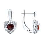 Серёжки Полудрагоценные Гранат